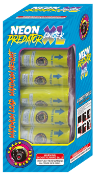 Neon Predator XL 6-Shot 5 in. Canister Shells – Elevated Fireworks