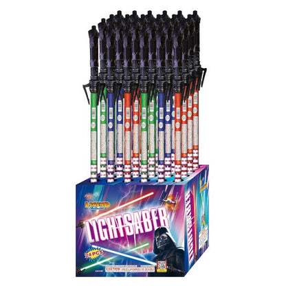 Novedad de suelo con fuente de mano LightSaber