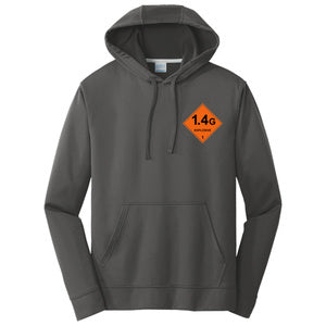 Elevated Fireworks™ Performance Fleece Pullover Hooded Sweatshirt (Charcoal)