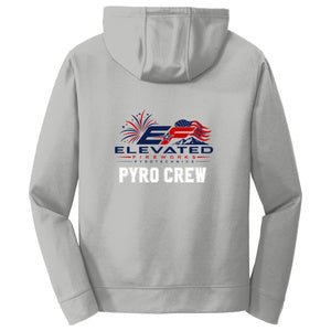 Elevated Fireworks™ Performance Fleece Pullover Hooded Sweatshirt (Silver)